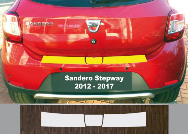 Lackschutzfolie Ladekantenschutz transparent 150 µm für Dacia Sandero Stepway 2012 - 2017